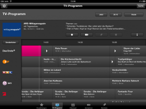 iPad Programm Manager 3.0 TV-Programm